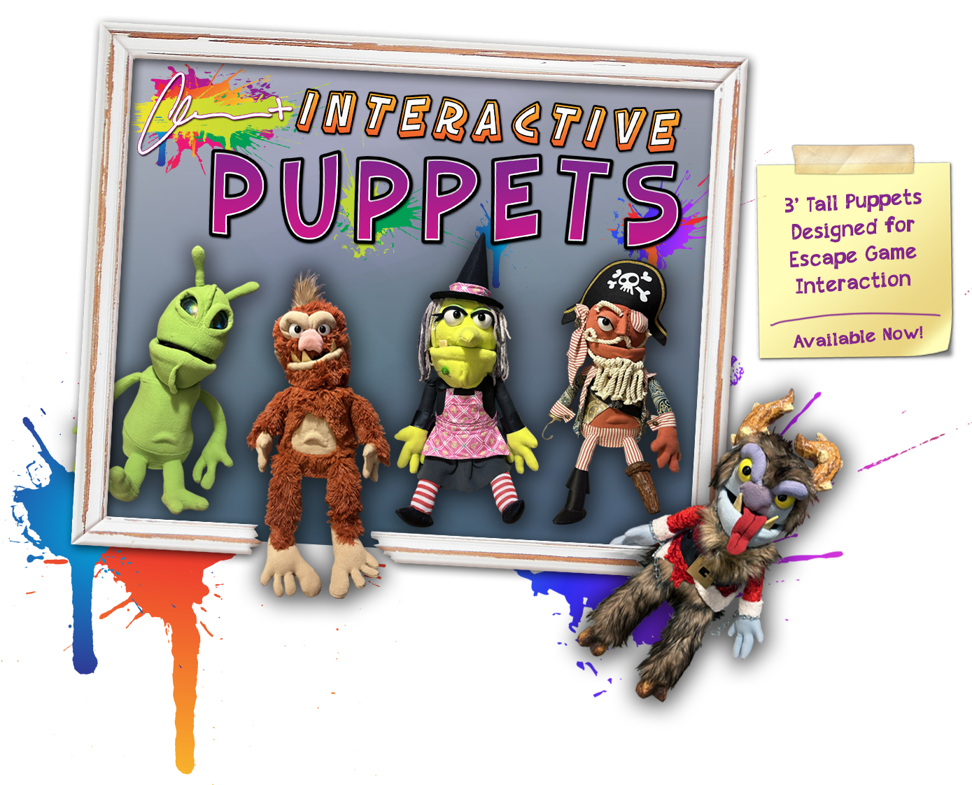 Interactive Escape Game Puppets